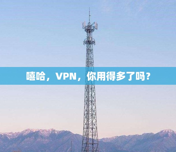 嘻哈，VPN，你用得多了吗？