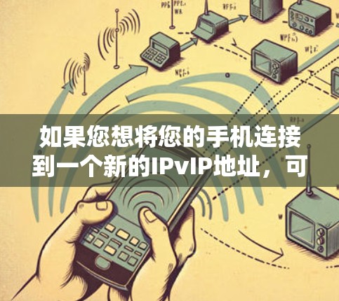 如果您想将您的手机连接到一个新的IPvIP地址，可以按照以下步骤操作