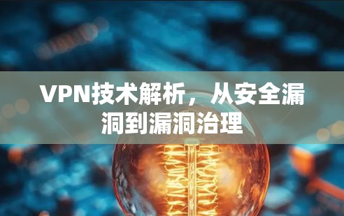 VPN技术解析，从安全漏洞到漏洞治理