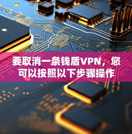 要取消一条钱盾VPN，您可以按照以下步骤操作