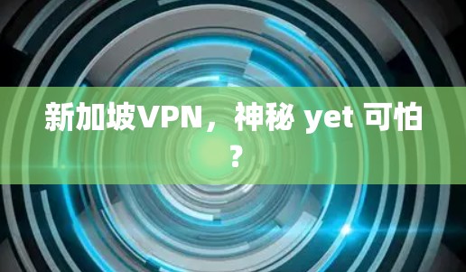 新加坡VPN，神秘 yet 可怕？