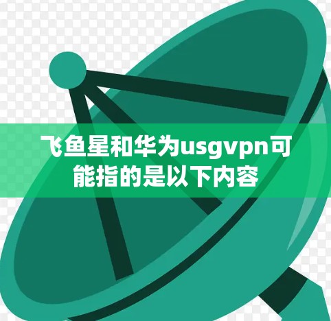 飞鱼星和华为usgvpn可能指的是以下内容 飞鱼星和华为usgvpn可能指的是以下内容