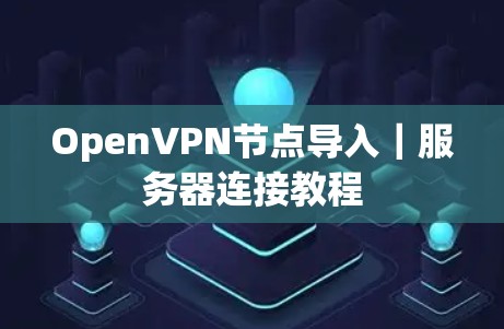 OpenVPN节点导入｜服务器连接教程