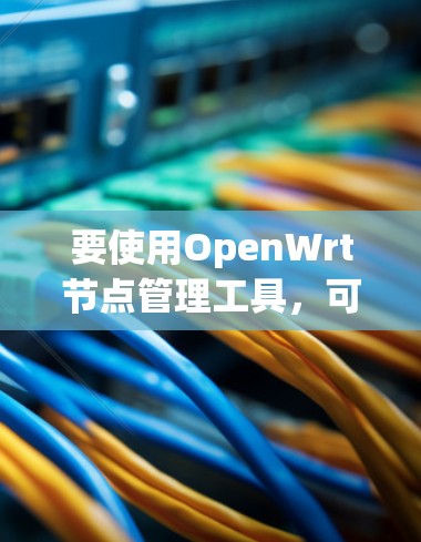 要使用OpenWrt节点管理工具，可以按照以下步骤进行操作