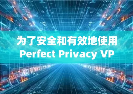 为了安全和有效地使用Perfect Privacy VPN，以下是详细的步骤指南