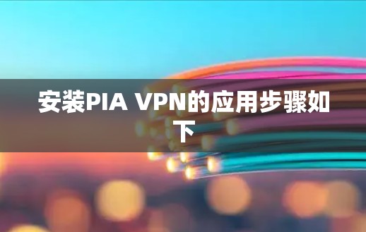 安装PIA VPN的应用步骤如下