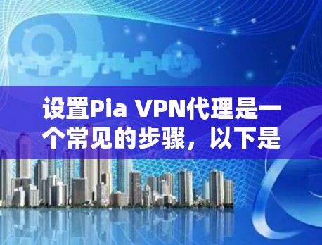 设置Pia VPN代理是一个常见的步骤，以下是详细的指南