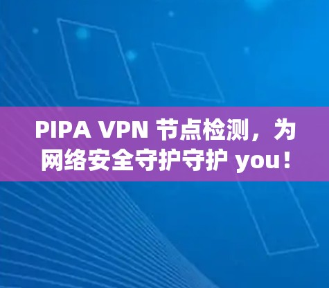 PIPA VPN 节点检测,为网络安全守护守护 you! PIPA VPN 节点检测,为网络安全守护守护 you!