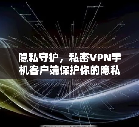 隐私守护,私密VPN手机客户端保护你的隐私 隐私守护,私密VPN手机客户端保护你的隐私