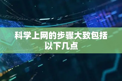 科学上网的步骤大致包括以下几点