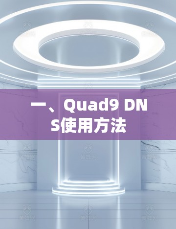 一、Quad9 DNS使用方法