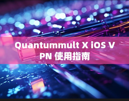 Quantummult X iOS VPN 使用指南