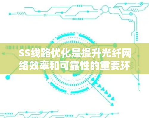 SS线路优化是提升光纤网络效率和可靠性的重要环节,涉及多个方法,每个方法都有其独特的优势和实施步骤。以下是SS线路优化的详细分析 SS线路优化是提升光纤网络效率和可靠性的重要环节,涉及多个方法,每个方法都有其独特的优势和实施步骤。以下是SS线路优化的详细分析