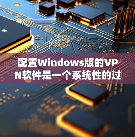 配置Windows版的VPN软件是一个系统性的过程，涉及多个步骤和注意事项。以下是详细的步骤指南