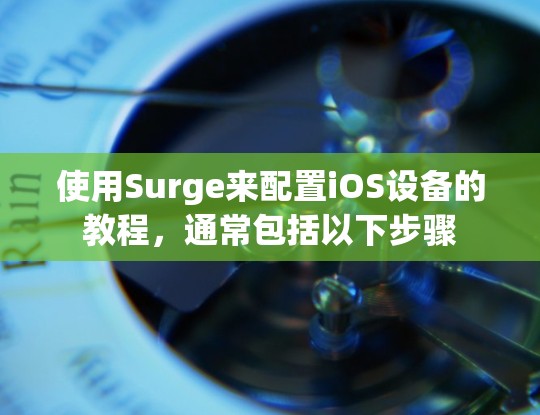 使用Surge来配置iOS设备的教程,通常包括以下步骤 使用Surge来配置iOS设备的教程,通常包括以下步骤