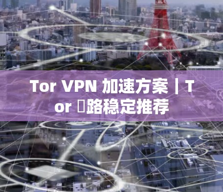Tor VPN 加速方案｜Tor 罀路稳定推荐