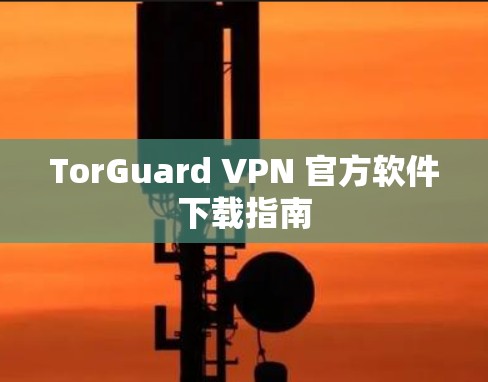 TorGuard VPN 官方软件下载指南 TorGuard VPN 官方软件下载指南