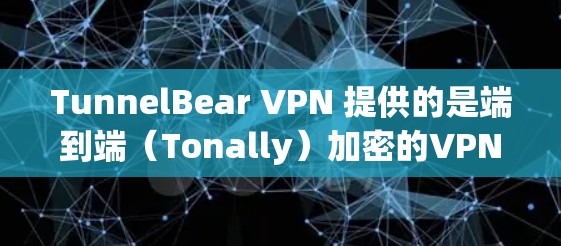 TunnelBear VPN 提供的是端到端（Tonally）加密的VPN服务，旨在提供稳定的网络连接。以下是对 TunnelBear VPN 线路的测试结果