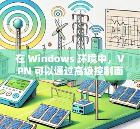 在 Windows 环境中，VPN 可以通过高级控制面板（Windows 1 或 Windows 7/8）来设置和使用。以下是使用 Windows 界面连接VPN的基本步骤