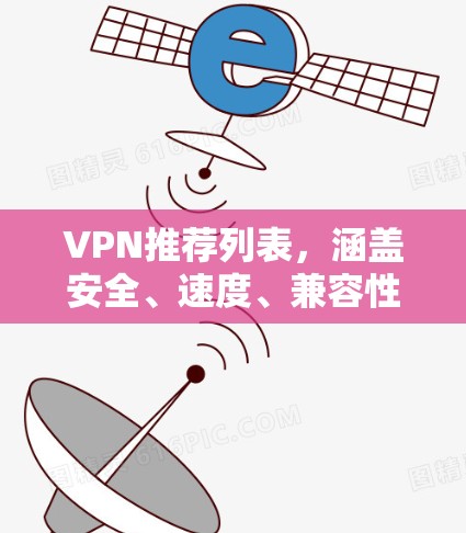 VPN推荐列表，涵盖安全、速度、兼容性和多方面功能。以下是一些推荐的VPNAPP，供您参考