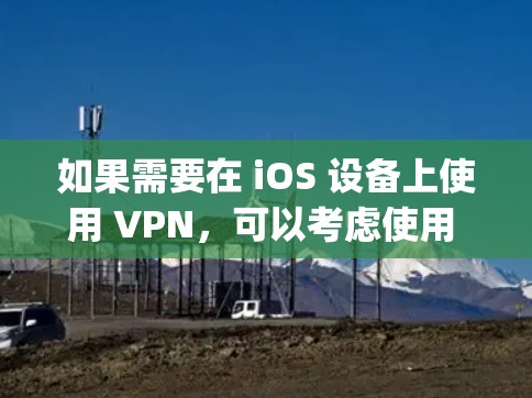 如果需要在 iOS 设备上使用 VPN，可以考虑使用 苹果VPN（AppVPN）这是一种专为 Apple 设备设计的 VPN 工具。以下是使用 苹果VPN 的步骤和教程