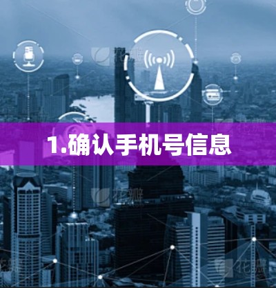 1.确认手机号信息 1.确认手机号信息