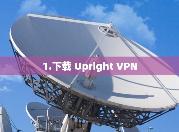 1.下载 Upright VPN