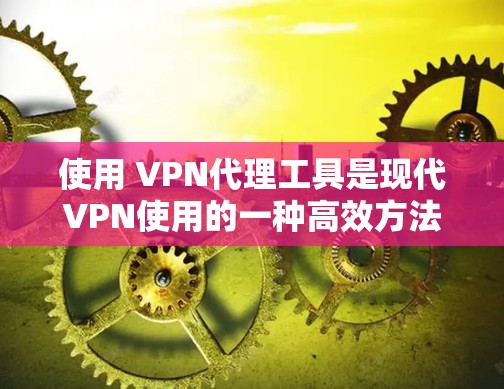 使用 VPN代理工具是现代VPN使用的一种高效方法，能够帮助你更好地管理和访问网络服务。以下是一些步骤和注意事项，帮助你使用 VPN代理工具